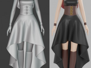 Figurine character girl fashionable toy model doll 3D Print Model