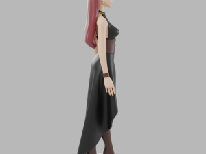 Figurine character girl fashionable toy model doll 3D Принт Модель
