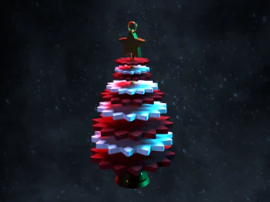 &aacute;rvore de Natal Modelo de Impressão 3D
