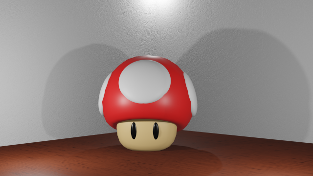 Mario mushroom 3D Модель .c4d .max .obj .3ds .fbx .stl .blend 