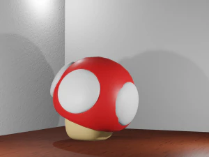 Mario mushroom 3D Model