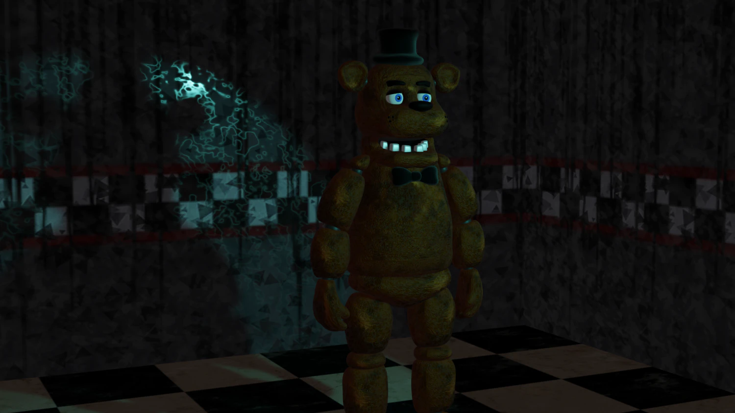 Freddy FNAF 3D Model .c4d .max .obj .3ds .fbx .stl .blend 