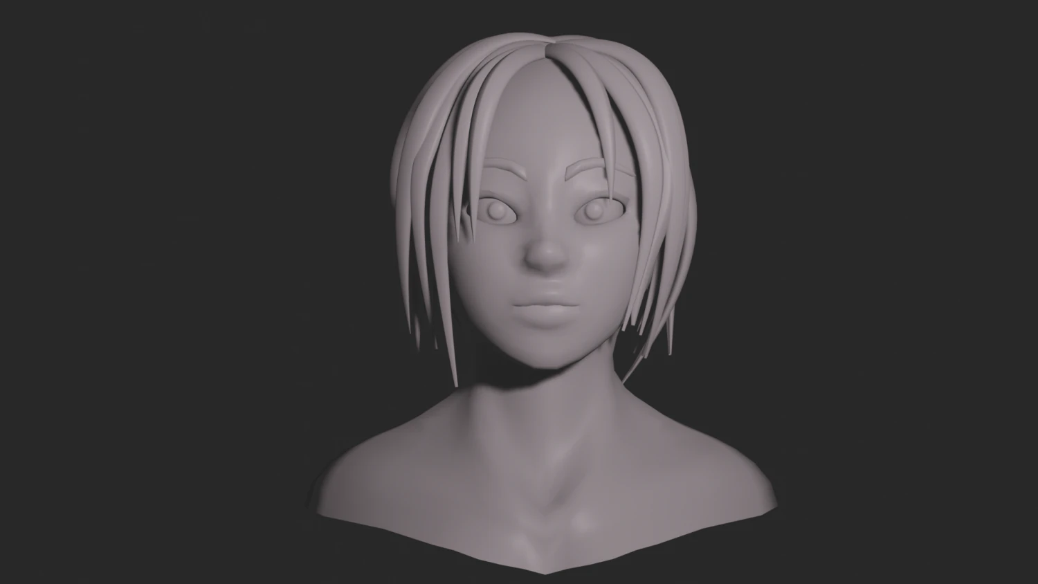 Lowpoly stylized cartoon girl basemesh 3D Model .c4d .max .obj .3ds .fbx .stl .blend 