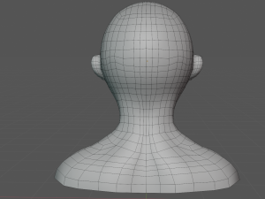 Basemesh per ragazza cartone animato stilizzato lowpoly Modello 3D