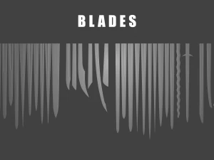 Modular Medieval European Sword-Falchion pack 3D Model