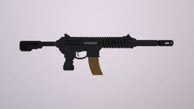 Voxel M416 3Dモデル .c4d .max .obj .3ds .fbx .stl .blend 