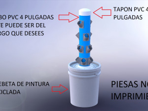 Modular Aquaponic System VE 3D Print Model