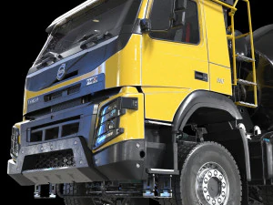 Volvo FMX truck Concrete Mixer - customized 3D Model