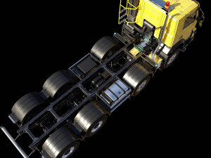 Volvo FMX truck Concrete Mixer - customized 3D 模型