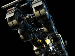 Volvo FMX truck Concrete Mixer - customized 3D 模型