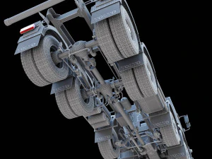 Volvo FMX truck Concrete Mixer - customized 3D Model