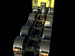 Volvo FMX truck Concrete Mixer - customized 3D 模型