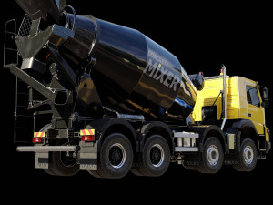 Volvo FMX truck Concrete Mixer - customized 3D 模型