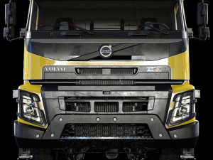 Volvo FMX truck Concrete Mixer - customized 3D 模型