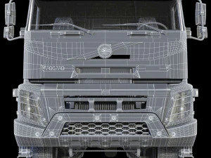 Volvo FMX truck Concrete Mixer - customized 3D Model