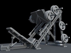 Leg Press Hammer Strength Modelo 3D