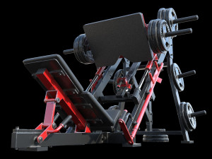 Leg Press Hammer Strength Modelo 3D