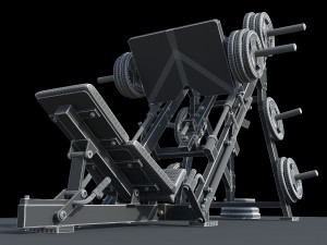 Leg Press Hammer Strength Modelo 3D