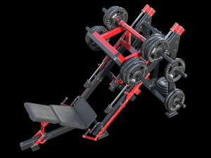 Leg Press Hammer Strength Modelo 3D