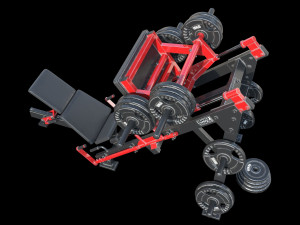 Leg Press Hammer Strength Modelo 3D