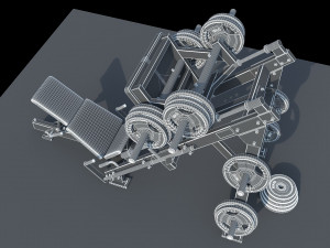 Leg Press Hammer Strength Modelo 3D