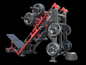 Leg Press Hammer Strength Modelo 3D