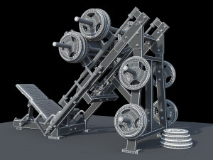 Leg Press Hammer Strength Modelo 3D