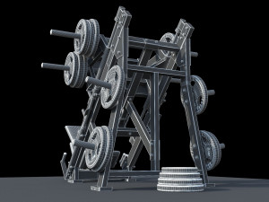Leg Press Hammer Strength Modelo 3D