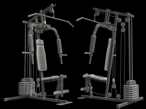 Bodybuilding Station 3D 模型