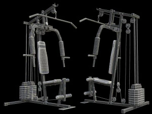 Bodybuilding Station 3D Model