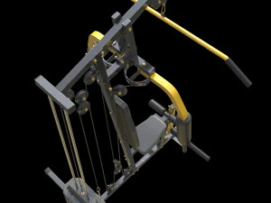 Bodybuilding Station 3D Model