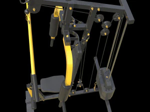 Bodybuilding Station 3D Model