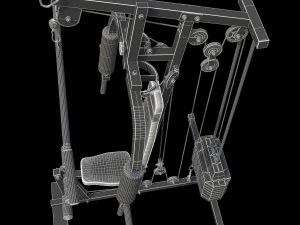 Bodybuilding Station 3D Model