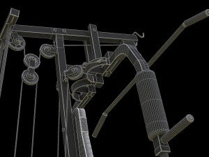 Bodybuilding Station 3D Model