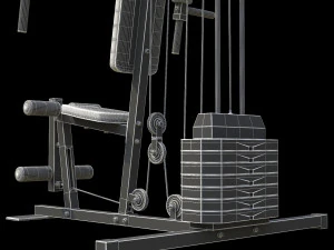 Bodybuilding Station 3D Model