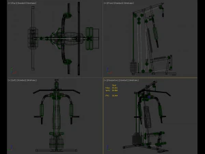 Bodybuilding Station 3D Model