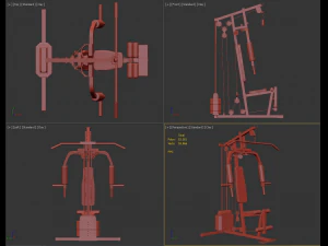 Bodybuilding Station 3D Model
