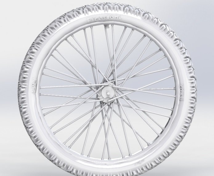 Firestone bicycle with sidecar clearance
