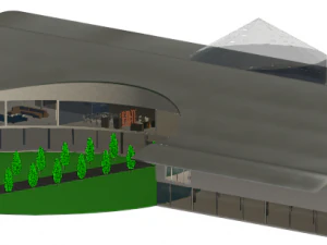 Edificio a due piani Modello 3D