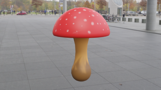Cartoon Mashroom 3D-Modell .c4d .max .obj .3ds .fbx .stl .blend 