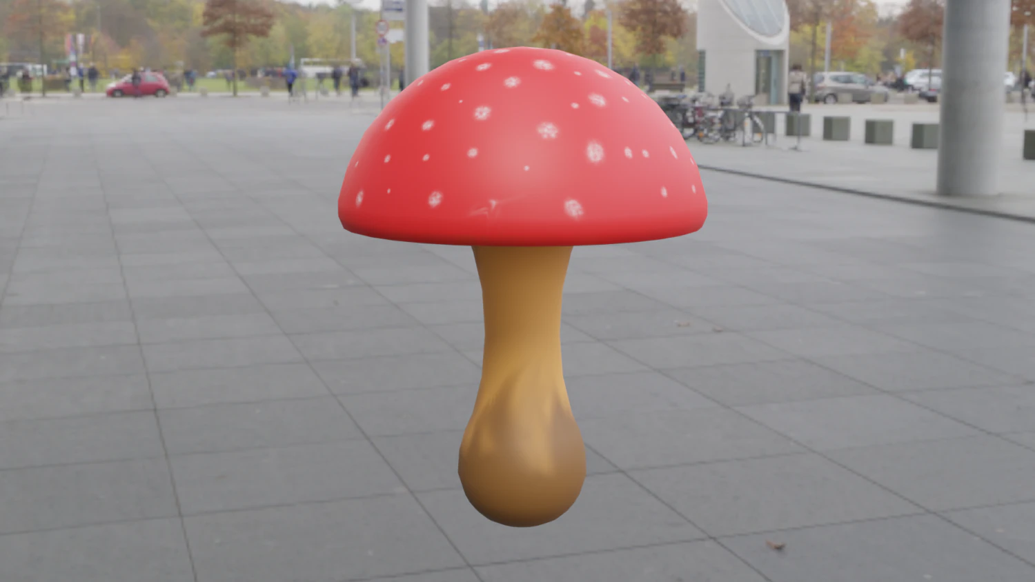 Cartoon Mashroom 3D Model .c4d .max .obj .3ds .fbx .stl .blend 