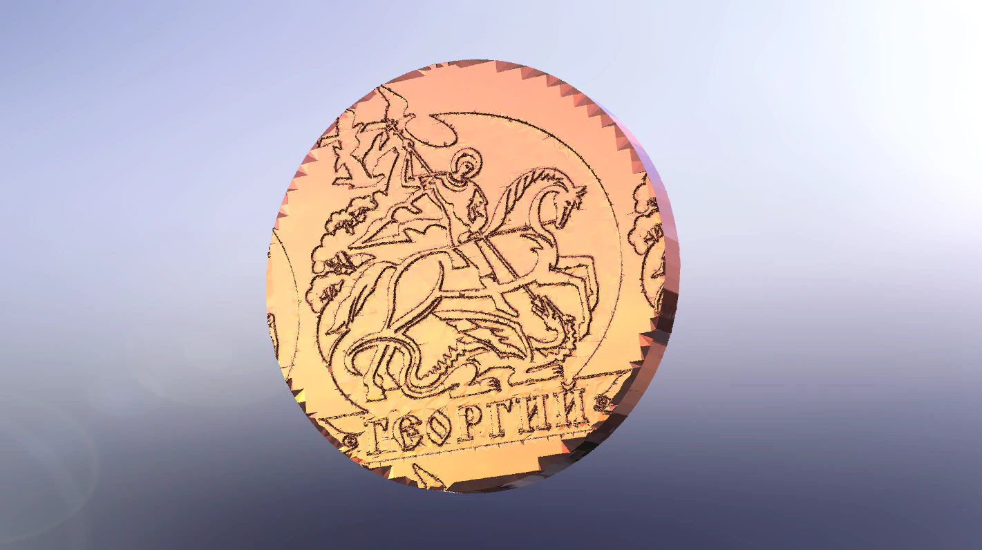 Coin 3D Model .c4d .max .obj .3ds .fbx .stl .blend 