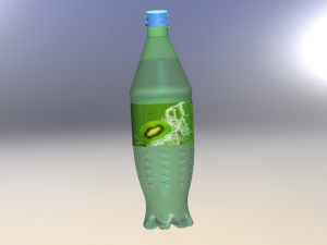 Kiwi lemonade bottle 3D 模型