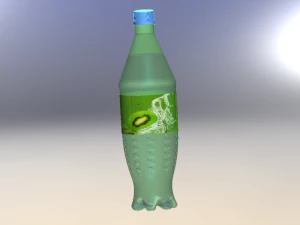 Botol limun kiwi Model 3D