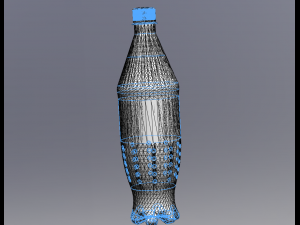 Kiwi lemonade bottle 3D Model