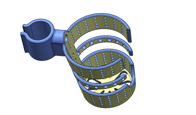 Cup holder for a stroller Model 3D .c4d .max .obj .3ds .fbx .stl .blend 