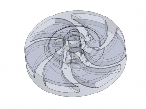Centrifugal pump impeller Model 3D