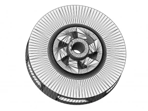 Centrifugal pump impeller 3D Model