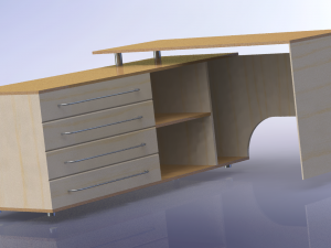 Computer table 3D 模型