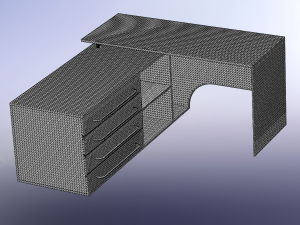 Computer table Modèle 3D